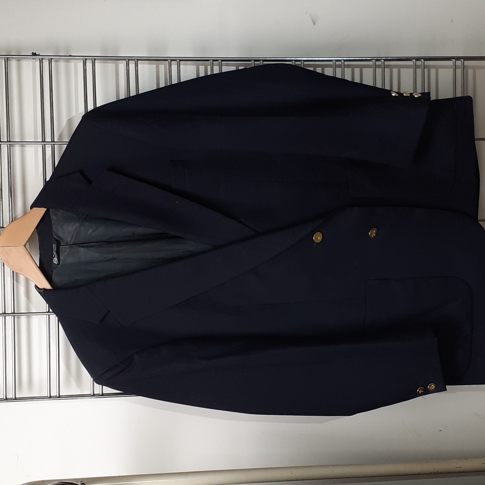 Vintage Burberry navy wool jacket
